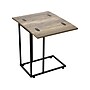 Household Essentials Jamestown 18.9"W x 18.9"D Laminate Side Table, Ashwood/Black (8190-1)~#|#~9B0A0642-3B43-4249-A6E6236B393CAC93_sc7