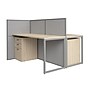 Bush Business Furniture Easy Office 45"H x 60"W 2 Person Back to Back Cubicle Panel Workstation, Natural Elm (EOD460SNE-03K)~#|#~9B129542-D586-4DE7-8F5953929BB1C4F4_sc7
