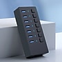 4XEM 7-Port USB 3.0 Power Switch Data Transfer Hub, Gray (4XH707)~#|#~9B13C176-4DB2-4985-B467B585F9D6859B_sc7
