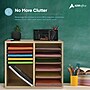 AdirOffice 500 Series 12-Compartment Literature Organizers, 20" x 20", Medium Oak (500-12-MEO)~#|#~9B146202-E0AB-4F55-98686A8177D84E46_sc7