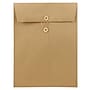 JAM Paper Button & String Booklet Envelope 9" x 12", Brown Kraft, 100/Pack (312611142d)~#|#~9B15B741-4EE6-4E69-B77A8EAC50E2C8C5_sc7