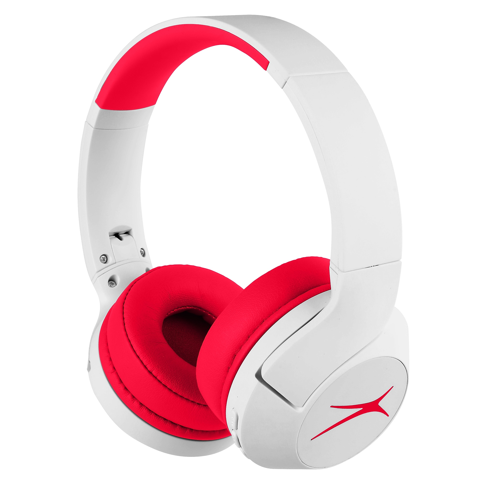 Altec Lansing Whiteout Series Wireless Bluetooth Kid Safe ANC Headphones, White/Red (MZX4500-WORED) Sansujyuku sansujyuku.com