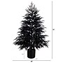 Nearly Natural Artificial Halloween Real Touch Black Norfolk Pine Christmas Tree, 6' (T5244)~#|#~9B238D4A-4DCA-4552-8BA21D743B703DB6_sc7