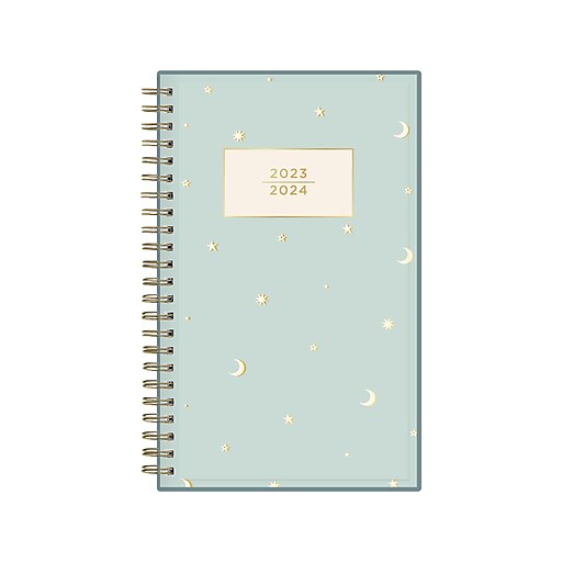 20232024 Blue Sky Ashley G Moons Mint 5" x 8" Academic Weekly