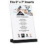 Global Printed Products Sign Holder, 5" x 7", Vertical, Table Top, Black/Clear Acrylic (SGNH-AB-5X7-BK)~#|#~9B2788B7-C14B-42F6-9805B2B44E4C7BD7_sc7