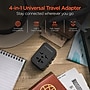 HyperGear WorldCharge Universal Travel Adapter with USB/USB A/USB C Ports, Black (15822)~#|#~9B291A4F-59D0-43E8-B3FA280C60665F80_sc7