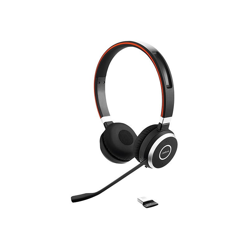Jabra Evolve 65 SE Noise Canceling Bluetooth USB-A Stereo Mobile Headset, Unified Communications Certified (6599-833-499) image 1
