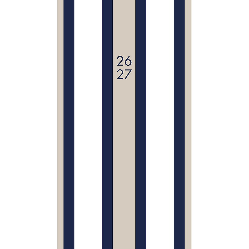 2026-2027 Willow Creek Pinstripe 3.5" x 6.5" Monthly Planner Cover (56615X) image 1