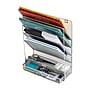 Mind Reader 7-Compartment Metal Desk Shelf, Silver (MAGROUND-SIL)~#|#~9B306A70-67A2-4E40-A1EB0DDDE18A2C79_sc7