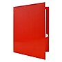 JAM Paper Glossy 3-Hole Punched 2 Pocket Cardstock Presentation Folder, Red, 100/Carton (385GHPREB)~#|#~9B332090-0C7D-435D-98CED206022133A1_sc7