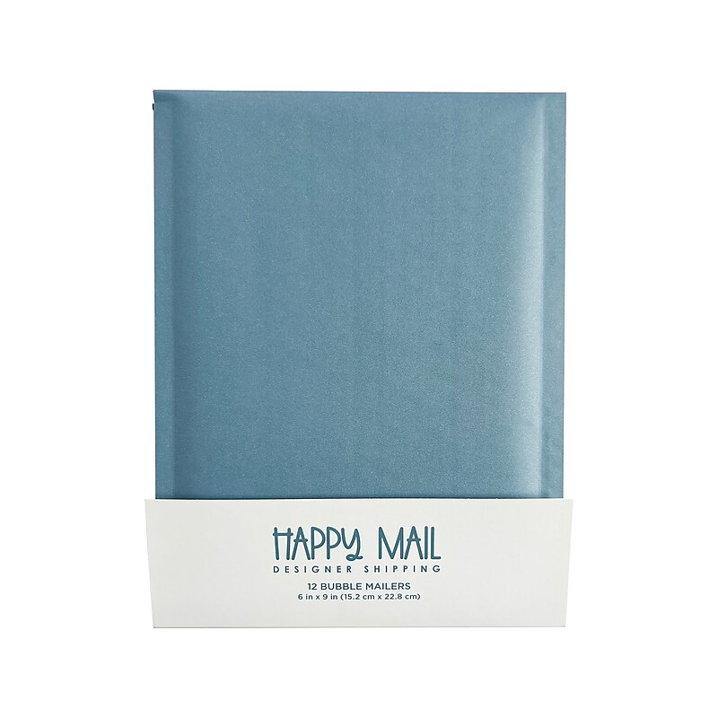 6" x 9" Self-Sealing Bubble Mailer, Blue, Dozen (245154) image 1