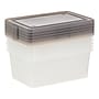 Iris 14.5 Quart Snap Top Plastic Snap Closure Storage Bin, Clear, 6/Pack (585102)~#|#~9B37E87E-0D12-4256-BEA1816A4FDC5FD1_sc7
