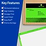 Avery Rectangle Multipurpose Labels, 4.75" x 7.75", Neon Green, 20/Pack (94255)~#|#~9B380906-D090-435B-81F0C14FC28ACDF6_sc7