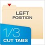 Pendaflex File Folder, 1-Tab, Left Position, Letter Size, Manila, 100/Box (R752 1/3-1)~#|#~9B3C75D2-91FB-4E18-A3980C2E590EAB32_sc7