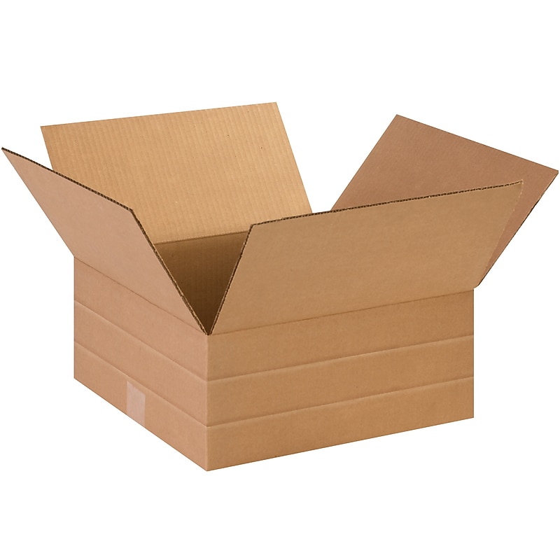 14" x 6" x 14" Multi-Depth Shipping Boxes, Brown, 25/Bundle (MD14146) image 1