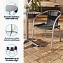 Flash Furniture Lila Indoor-Outdoor 23.5'' Round Table Set with 2 Rattan Chairs, Black (TLH24RD020BKCH2)~#|#~9B402EA6-5B2D-4F99-AA3192442FECE873_sc7