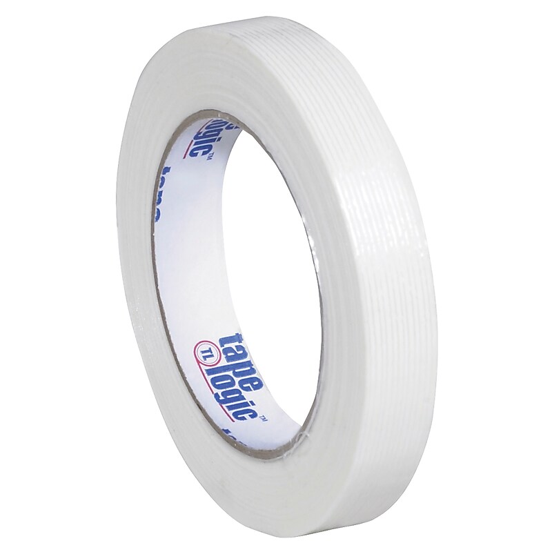 Tape Logic 1300 Light Duty Strapping Tape, 0.75" x 60 yds., 3" Core, Clear, 12/Carton (T914130012PK) image 1