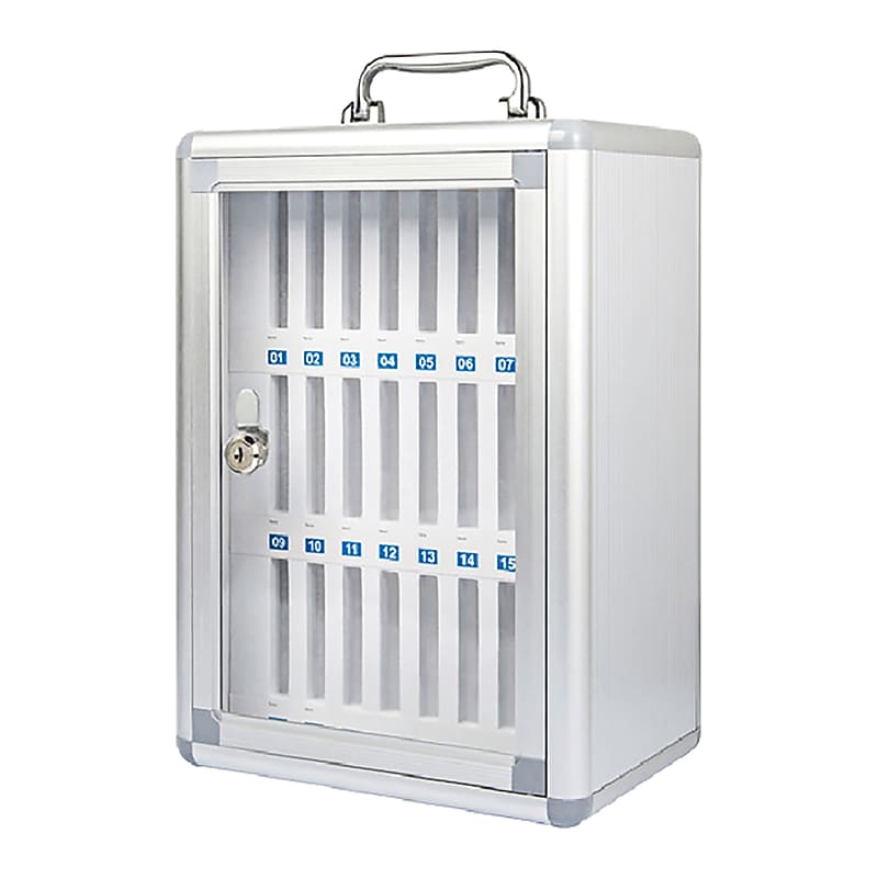 Kore Design Cell Phone Storage Wall Mount Aluminum Lock Box, 11" x 15.7", Aluminum (KD-CS24R1) image 1