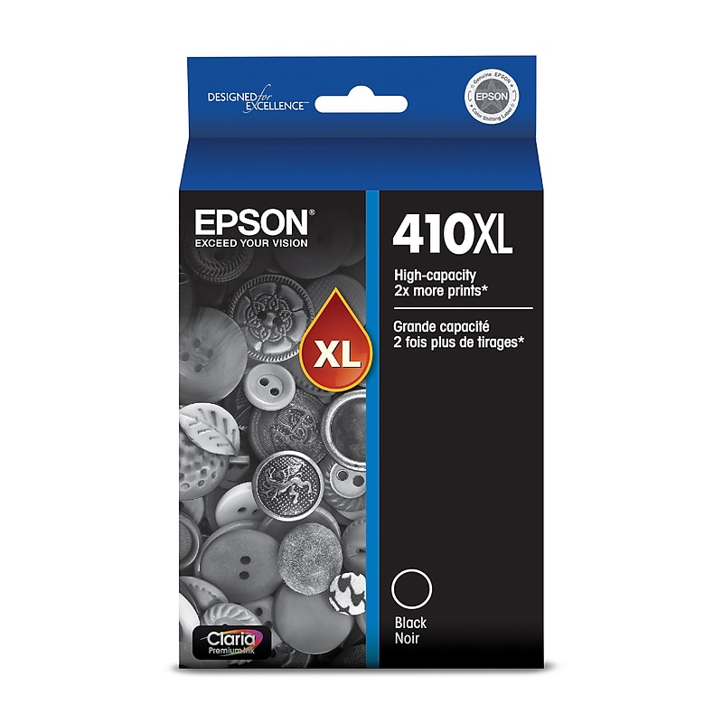 Epson 410XL Black High Yield Ink Cartridge (T410XL020-S) image 1