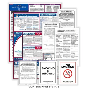 ComplyRight Federal (Bilingual), State & Public Sector (English) Poster Set - California (EFEDSTCRPSECBCA)