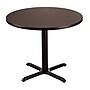 NPS CT Series 36" Round 30" Height Cafe Table, X Base, Black Frame/Mahogany Top (CT13636XDPBTMMY)~#|#~9B520AD8-82C2-472C-B4D800306D2A0B6F_sc7