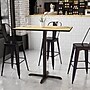 Flash Furniture Laminate Table Top with 22''x 30'' Bar-Height Table Base, 30" x 42", Natural (XUNT3042T2230B)~#|#~9B52BD06-1F00-45E8-A0FFC4631A20D582_sc7