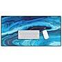 DENY Designs Azure Slices by Studio K Originals Anti-Slip Polyester Desk Pad, 15.5" x 31.5", Blue (84195-DSKMAT)~#|#~9B52DAC5-363A-464A-8D2231F4B329FA69_sc7