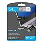 PNY Elite-X Fit 64GB USB 3.2 Type-C Flash Drive, Black (P-FDI64GEXFITC-GE)~#|#~9B5EF5D2-55B7-4C96-A9EA4E45B77CE137_sc7