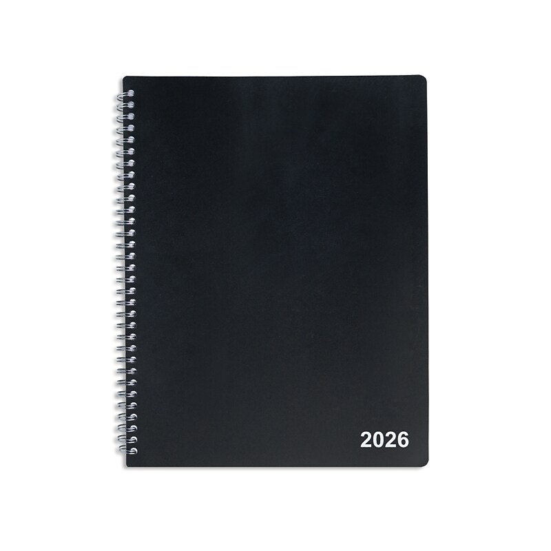 2026 Staples 8" x 11" Weekly & Monthly Appointment Book, Black (ST21488-26) image 1