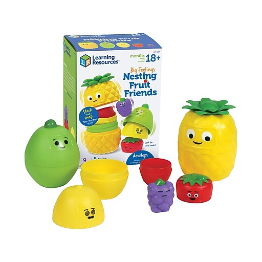 Learning Resources Big Feelings Nesting Fruit Friends Social