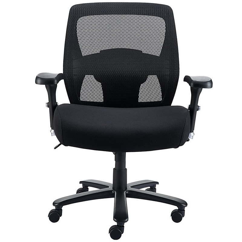 Staples Driscott Ergonomic Fabric Managers Big & Tall Chair, 400 lb. Capacity, Black (28354) image 1