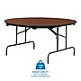 ICEBERG Premium Folding Table, 60"Dia., Mahogany (55264)~#|#~9B73ED4C-2D13-4363-BD56EA2201841AF4_sc7