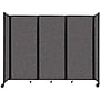 Versare The Room Divider 360 Freestanding Folding Portable Partition, 82"H x 102"W, Charcoal Gray Fabric (1182307)~#|#~9B75BA15-DB6F-4982-8CE7D0E807CACEE3_sc7