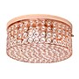 Lalia Home Glam 2 Light 12 Inch Round LED Flush Mount, Rose Gold (LHM-2003-RG)~#|#~9B779E79-536B-44C0-907805C92848E390_sc7
