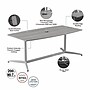 Bush Furniture 72"W x 36"D Boat Shaped Conference Table, Platinum Gray (99TBM72PGSVK)~#|#~9B7A2BA6-6B83-48AC-A940D37DDF402D9C_sc7