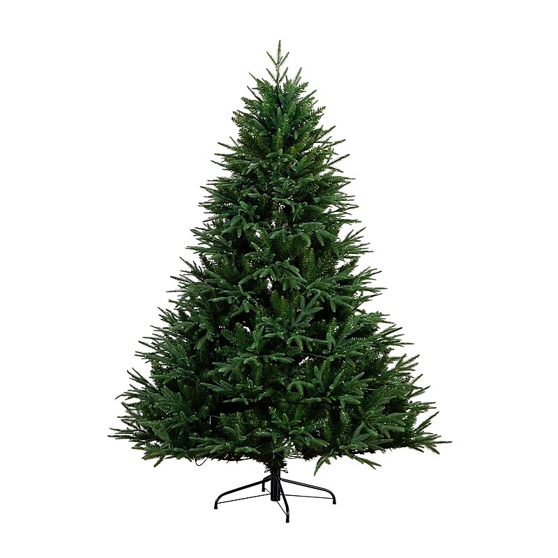 Nearly Natural 6-ft Pre-Lit Artificial Edmonton Fir Light Show Memory Shape Christmas Tree (T4785) image 1