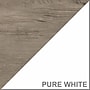 Bush Furniture Key West 5-Shelf 66"H Bookcase, Shiplap Gray/Pure White (KWB132G2W-03)~#|#~9B7FED41-9396-4D71-B13A4F7B1DEE2BCD_sc7