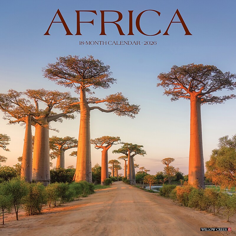 2026 Willow Creek Africa 12" x 12" Monthly Wall Calendar (55632) image 1
