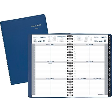 2025 AT-A-GLANCE DayMinder 9"X11" Weekly Appointment Book Planner Faux Brand New