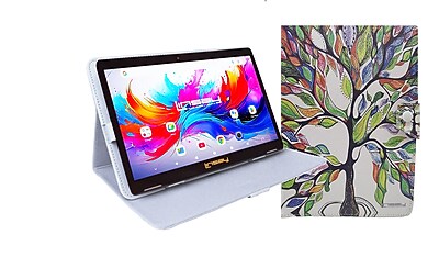 LINSAY F10 Series 10.1″ Tablet, Wi-Fi, Octa Core, 256GB eMMC, Android 15, Tree Marble Case (F10IPGCTREPLUS) Sansujyuku sansujyuku.com