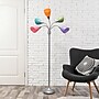 Simple Designs Medusa 67" Silver Floor Lamp with Cone Shades, Multicolored (LF2006-SLM)~#|#~9B8E75D4-63E1-4F29-8B94EAB063279C0C_sc7