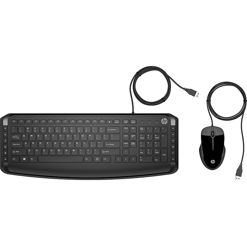 HP Pavilion 200 9DF28AA Keyboard and Optical Mouse Combo, Black image 1