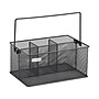 Mind Reader 4-Compartment Metal Organizer Holder Desk Organizer, Gray (MESHBASKET-GRY)~#|#~9B9916D7-CE29-4E22-95AE7A45AF115367_sc7