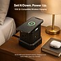Uncaged Ergonomics Wireless Cube Power Strip with 15W Wireless Charger, 4 AC Outlets, 4 USB Ports, 10' Cord, Black (WC-10-B)~#|#~9B9A231E-80DA-4F42-A4BF28408CB2D9BC_sc7