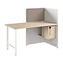 Bush Business Furniture Hustle 60"W Cubicle Workstation, White/Natural Elm (HUCB260WHNE)~#|#~9B9C648F-B595-44B5-BB9E591AB15BAA3D_sc7