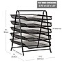 Mind Reader 5-Tier Stackable Paper Desk Tray Organizer, Metal, Black (5TPAPER-BLK)~#|#~9B9FDD20-10A2-4615-8F5ADCC981D586B6_sc7
