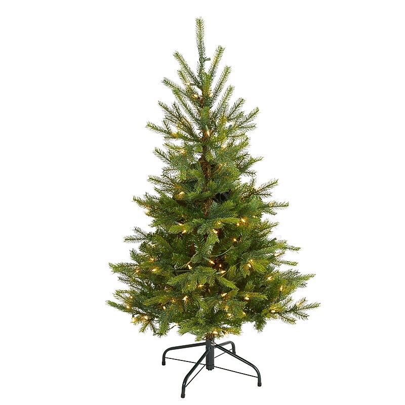 Nearly Natural North Carolina Spruce Artificial Christmas Tree, 4' (T1886) image 1