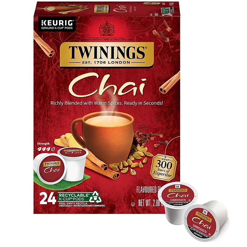 Twinings Chai Tea, Keurig® K-Cup® Pods, 24/Box (TNA09954) image 1