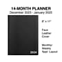 2024 Staples 8" x 11" Weekly & Monthly Appointment Book, Black (TR21494-24)~#|#~9BA930E5-FE15-4465-98CB52259AA69787_sc7
