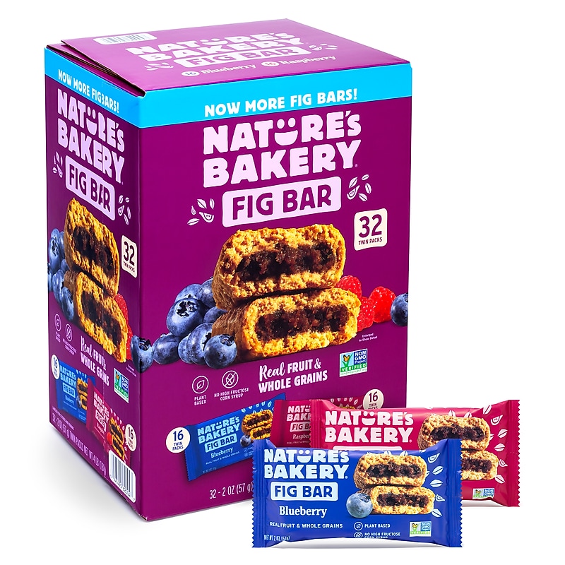 Nature's Bakery Nutrition Bar Variety Pack, 2 oz., 32 Bars/Box (900-00151) image 1